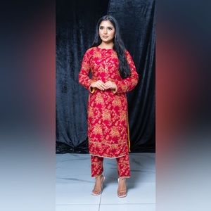 Pakistani 2pc Block Print Shalwar Kameez